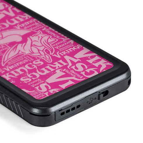NFL Minnesota Vikings - Blast Pink Galaxy S24 Plus Waterproof Case